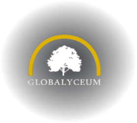 Globalyceum platform logo, designed by professors to empower active learning in your classroom